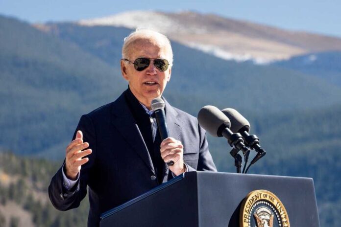 U.s.,President,Joe,Biden,Gives,A,Speech,Before,Designating,Camp