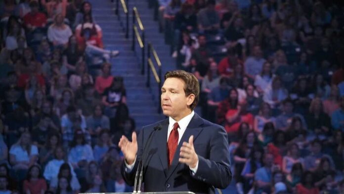 Lynchburg,,Virginia,Usa,-,April,14,,2023:,Florida,Governor,Ron