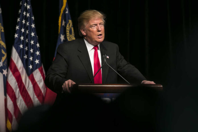 21,February,2016:,Republican,Presidential,Candidate,Donald,Trump,Speaks,To