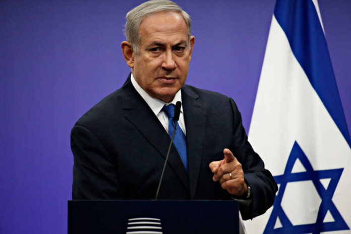 Press,Statement,By,Prime,Minister,Of,Israel,Benjamin,Netanyahu,At