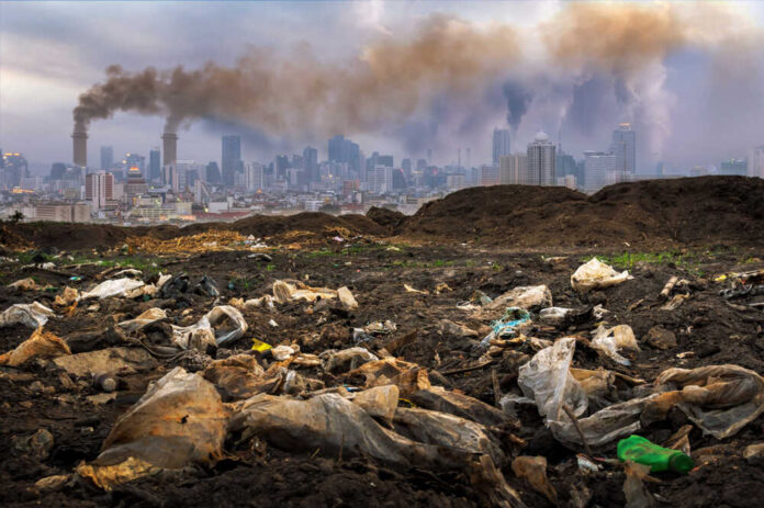 Toxic,Waste,From,Human,Hands,Industries,That,Create,Pollution,And