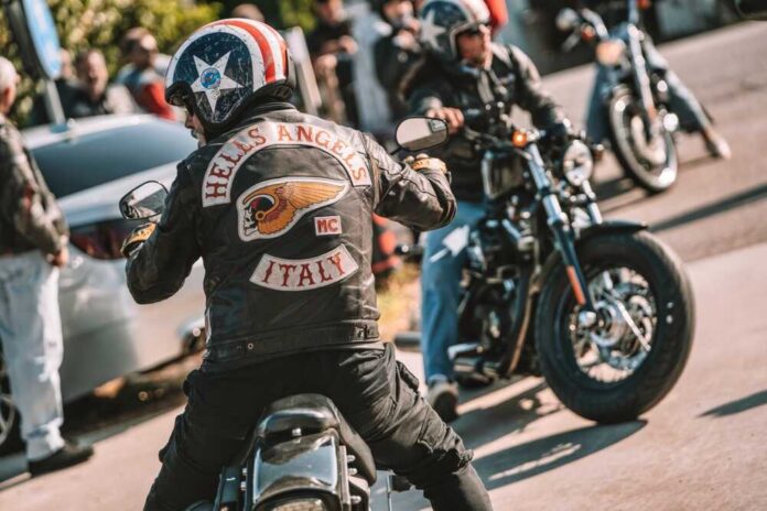 Milan,,Italy,20,September,2025:,Hells,Angels,Rider,On,Classic