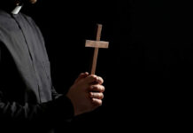 Man-Woman Switcheroo Wedding – Priest in Trouble cross