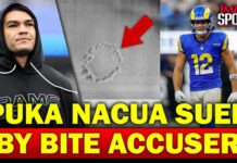 Puka Nacua Sued By Bite Accuser, Rams WR Adamantly