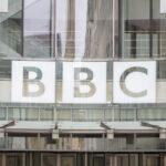 BBC headquarters building exterior with logo displayed.