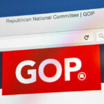 Republican National Committee GOP website page.