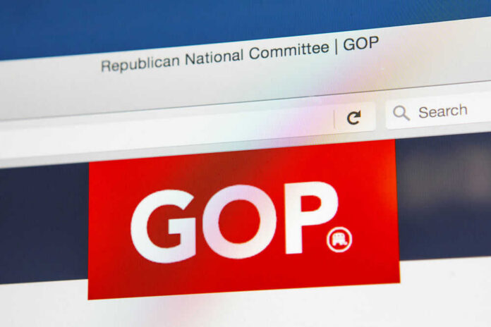 Republican National Committee GOP website page.