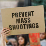 mass shooting placard
