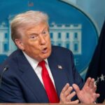 Trump’s Swift Iran Takedown: Shock and Awe! A government official speaking passionately at a press conference