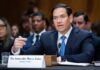 A government official speaking during a Senate hearing