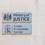 Ministry of Justice and Crown Prosecution Service building signs