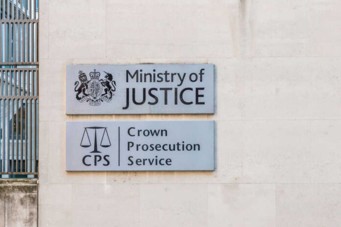 Ministry of Justice and Crown Prosecution Service building signs