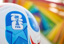 Ebola Streets ERUPT After Stunning World Cup Twist Close-up of a FIFA World Cup soccer ball with a colorful background