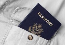 Passport in shirt pocket
