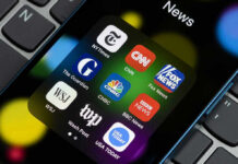 Nielsen Shocks NFL: New York Dead Last News app icons on a smartphone screen.