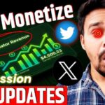 X creator ad revenue sharing | x monetization | x impressions | how to get impressions on x