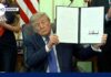Executive Order Shocks Vaccine Playbook Trump signs executive order to change childhood vaccine schedule