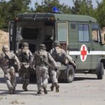Drone Kill Zone Dash Stuns Ukraine Soldiers running towards a medical vehicle during a military operation