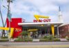 In-N-Out Bloodshed Stuns Idaho In-N-Out Burger restaurant exterior with red and yellow design