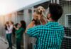Florida Poop Fight Turns Criminal Fast Man holding a puppy at an animal shelter