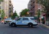 Announcement Backfires: NYPD Calls Bluff NYPD police SUV blocking a city street at a taped-off scene
