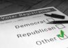 Voter registration form with green check on Other option