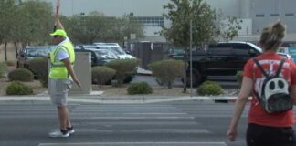 Crossing guard credited with saving mother, children from speeding car
