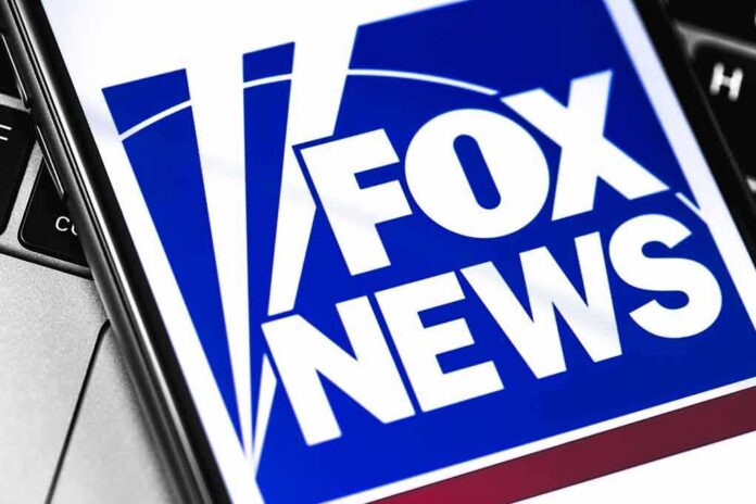 shutterstock_1350152534-1 Fox News logo displayed on a smartphone screen