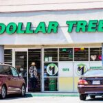 Dollar Tree storefront with cars parked out front