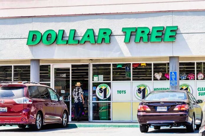 shutterstock_1488543545 Dollar Tree storefront with cars parked out front